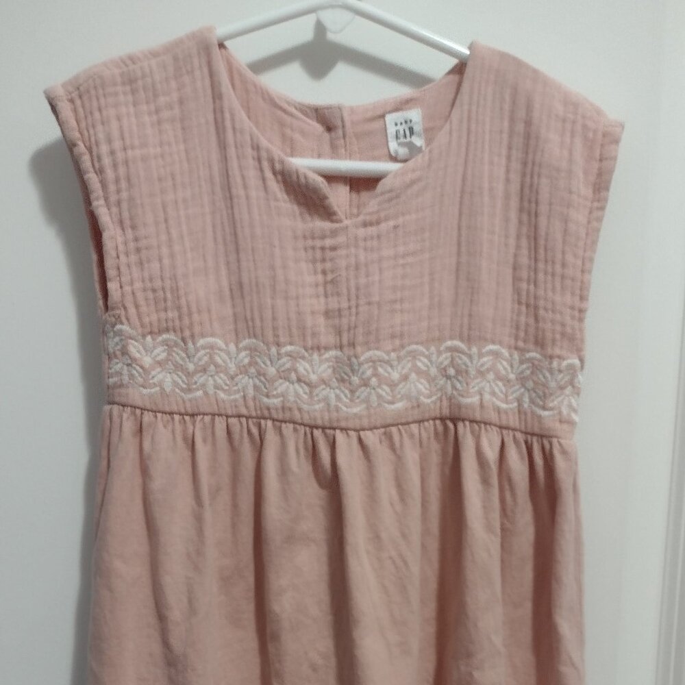 Toddler Girl Baby Gap Pink/ Blush Sleeveless Dress 5T- Great Condition!
